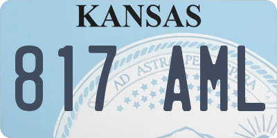 KS license plate 817AML