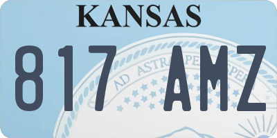 KS license plate 817AMZ