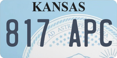 KS license plate 817APC