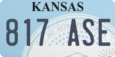 KS license plate 817ASE