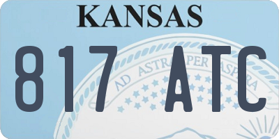 KS license plate 817ATC