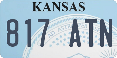 KS license plate 817ATN