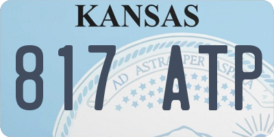 KS license plate 817ATP