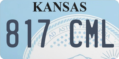 KS license plate 817CML