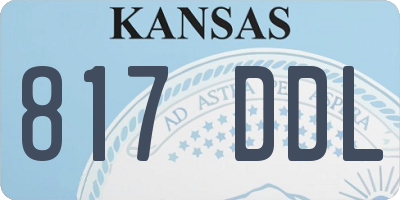 KS license plate 817DDL