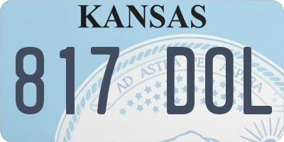 KS license plate 817DOL