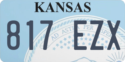 KS license plate 817EZX