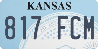 KS license plate 817FCM