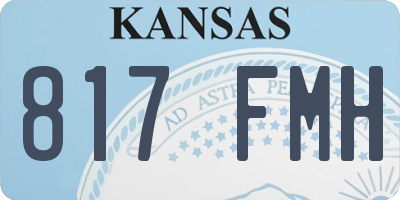 KS license plate 817FMH
