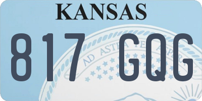 KS license plate 817GQG