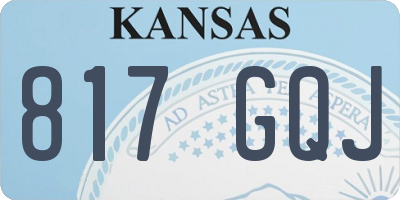KS license plate 817GQJ