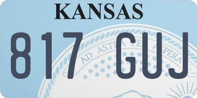KS license plate 817GUJ