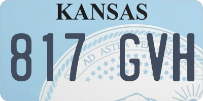KS license plate 817GVH