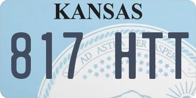 KS license plate 817HTT