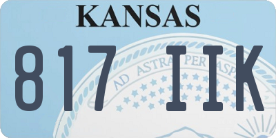 KS license plate 817IIK