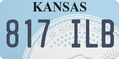 KS license plate 817ILB