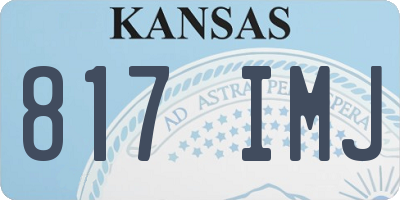 KS license plate 817IMJ