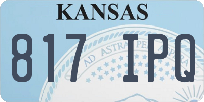 KS license plate 817IPQ