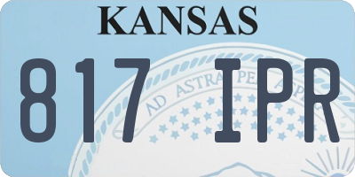 KS license plate 817IPR
