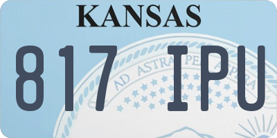 KS license plate 817IPU