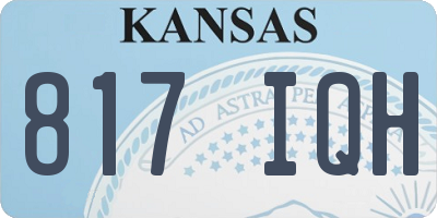 KS license plate 817IQH