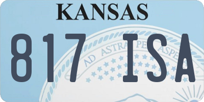 KS license plate 817ISA