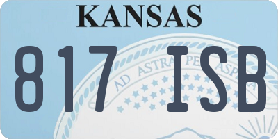 KS license plate 817ISB