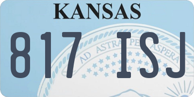 KS license plate 817ISJ