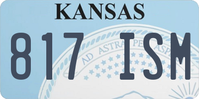 KS license plate 817ISM
