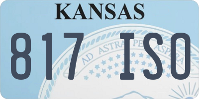 KS license plate 817ISO