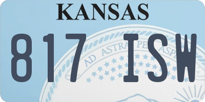 KS license plate 817ISW