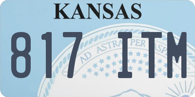 KS license plate 817ITM
