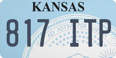 KS license plate 817ITP