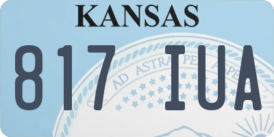 KS license plate 817IUA