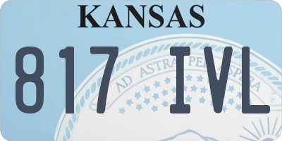 KS license plate 817IVL