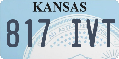 KS license plate 817IVT