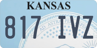 KS license plate 817IVZ