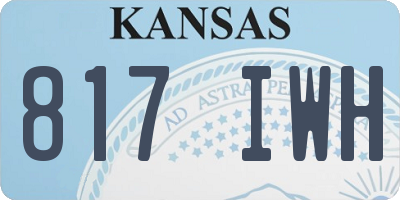KS license plate 817IWH