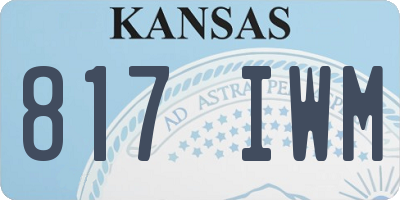 KS license plate 817IWM