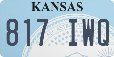 KS license plate 817IWQ