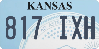 KS license plate 817IXH
