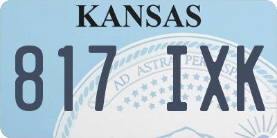 KS license plate 817IXK