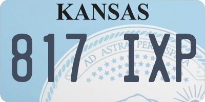 KS license plate 817IXP