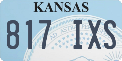 KS license plate 817IXS