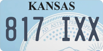 KS license plate 817IXX