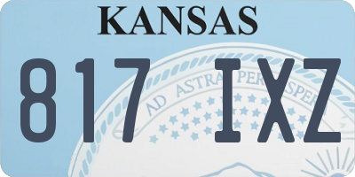 KS license plate 817IXZ