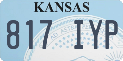 KS license plate 817IYP