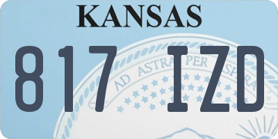 KS license plate 817IZD