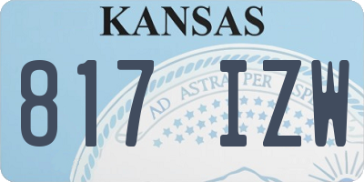 KS license plate 817IZW