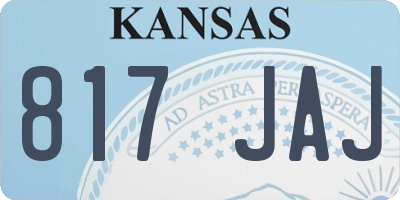 KS license plate 817JAJ
